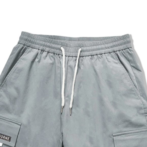 Gray Street Style Men's Cargo Pants w/Letter Graph - Picture 4 of 5